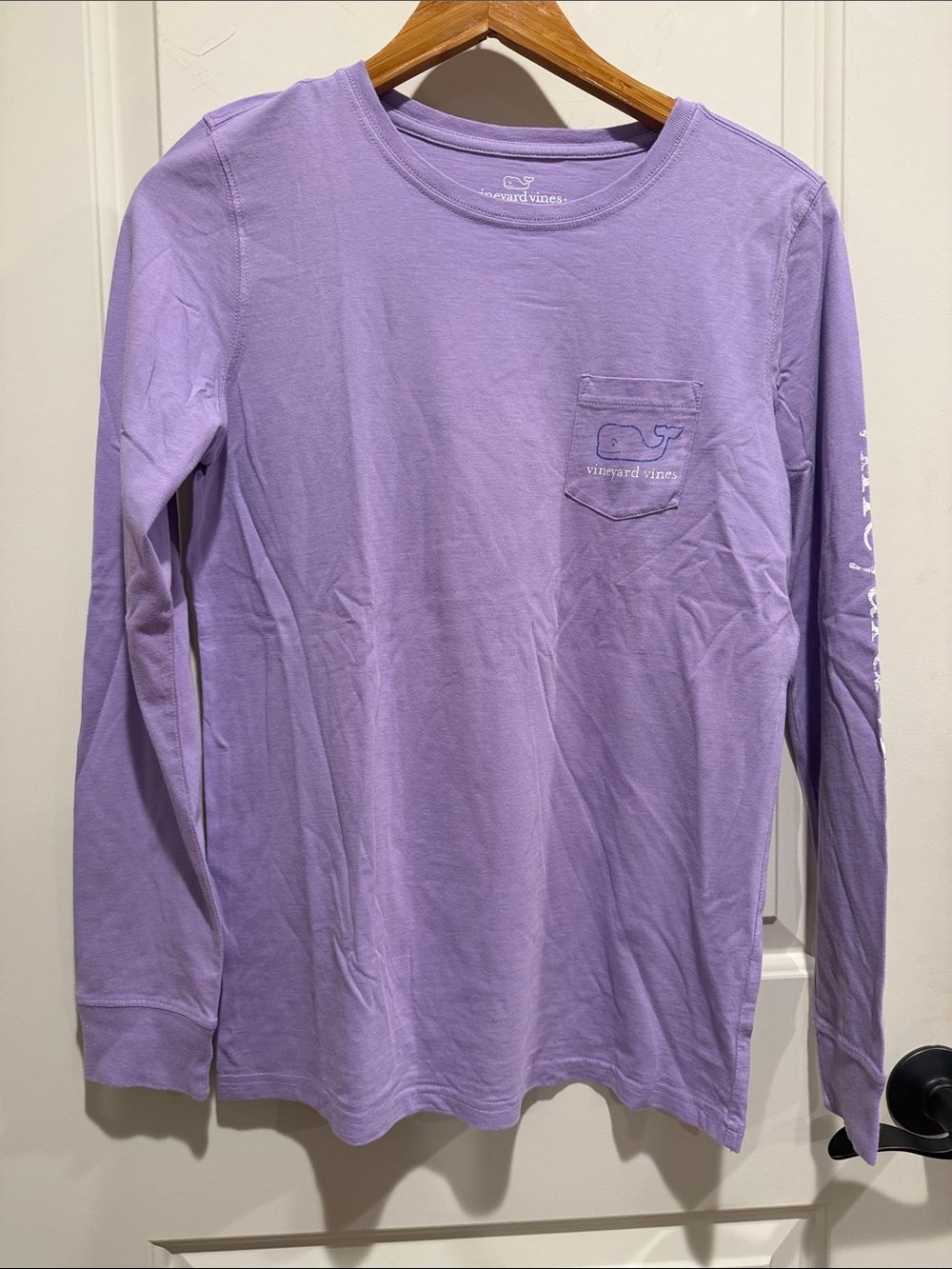 Vineyard Vines Lavender Long Sleeve Pocket Tee